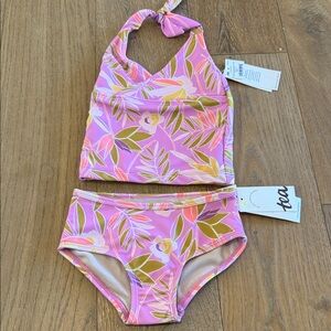 NWT Tea Collection Tropical Gardenia Tankini - 3T